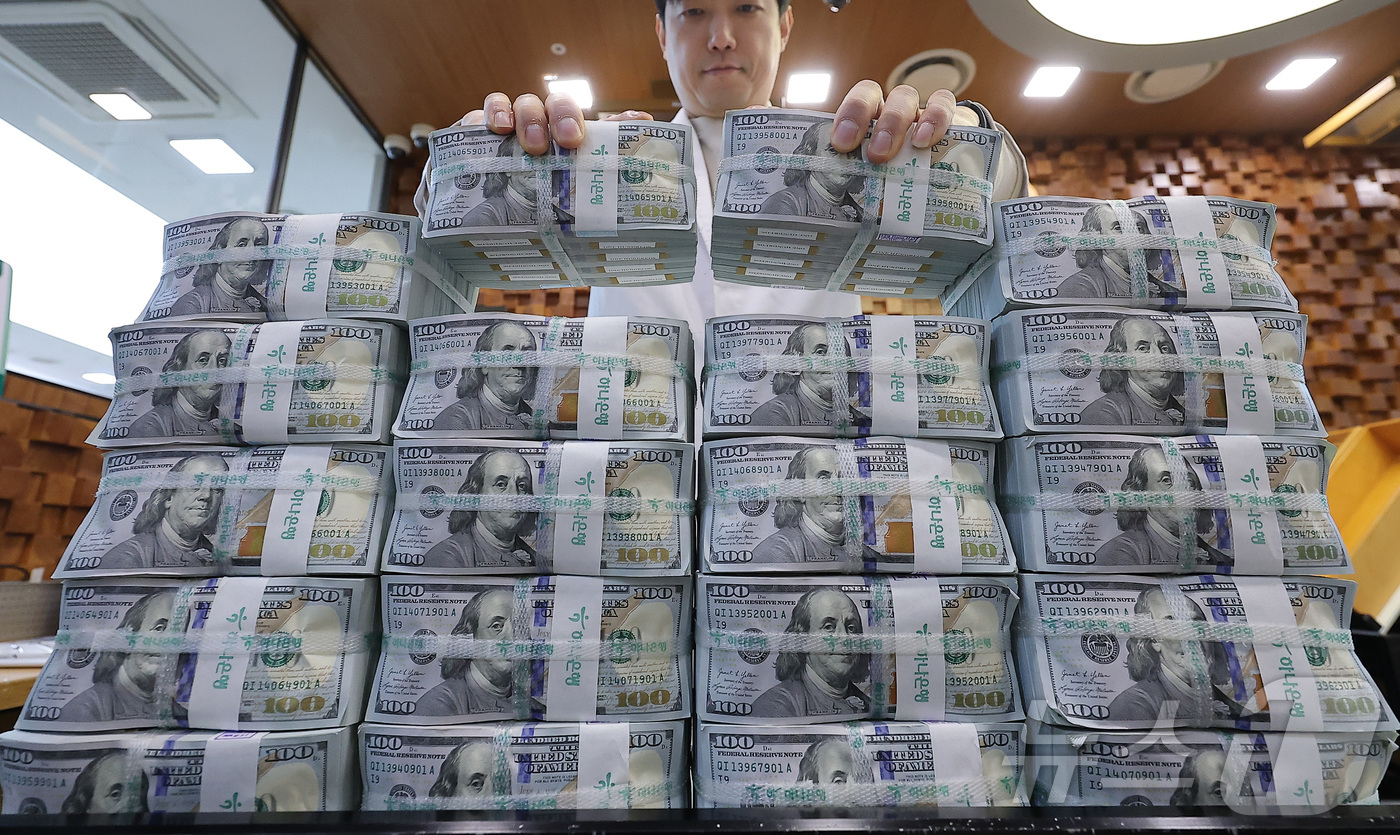 (서울=뉴스1) 김성진 기자 = 환리스크에 노출된 우리나라의 달러자산 규모가 외환시장 규모의 25배에 달한다는 국제통화기금(IMF)의 경고가 나왔다.18일 IMF가 발간한 '글로벌 …