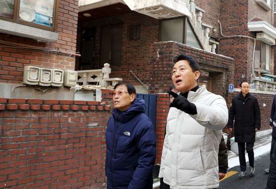 오세훈 서울시장 신림7구역 재개발 현장 점검