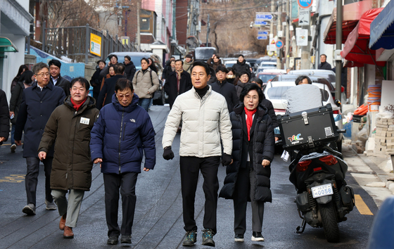 오세훈 시장 재개발 사업대상지 신림7구역 점검