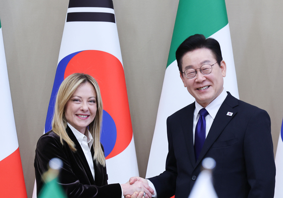 이재명 대통령, 이탈리아 총리와 정상회담