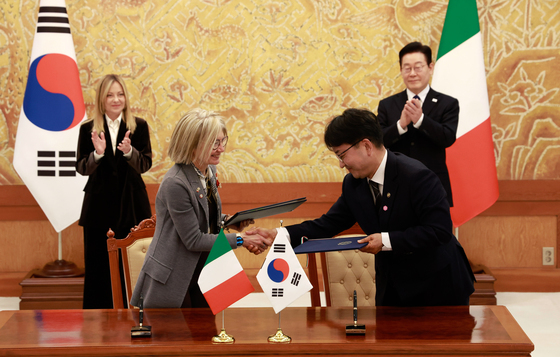 한-이탈리아, 시민보호 협력 양해각서 협약식