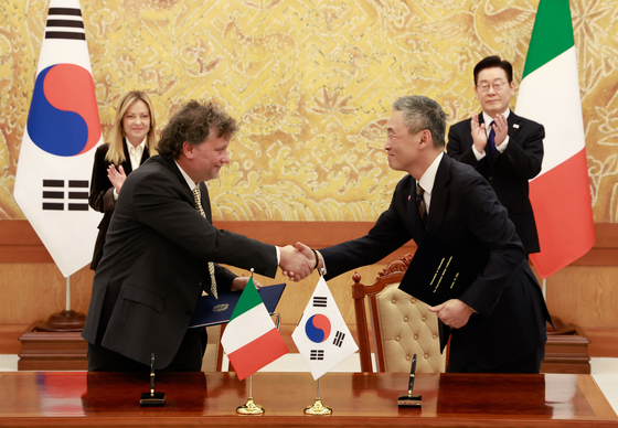 한-이탈리아, 반도체 산업 협력 양해각서 협약식