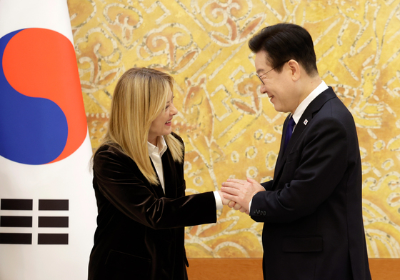 양해각서 협약식 마친 한-이탈리아 정상