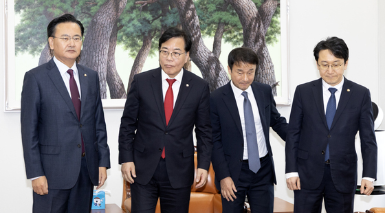 함께 모인 여야 원내대표