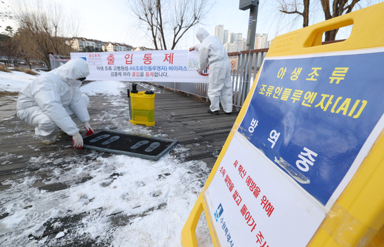 수원 원천호수서 고병원성 AI 발생…일부구간 통제