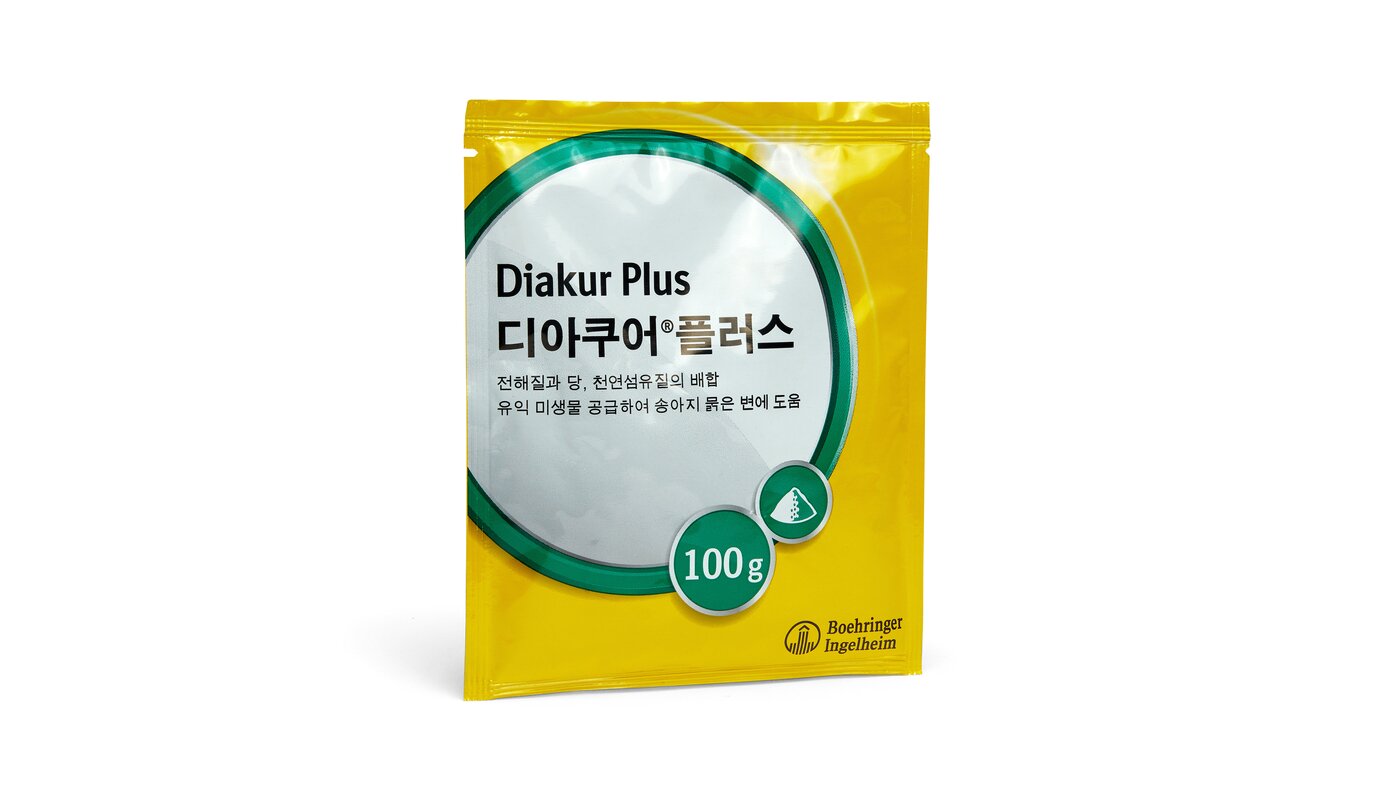 본문 이미지 - 전해질과 포도당, 건조 감귤류 성분을 함유한 보조제 '디아쿠어 플러스'(한국베링거인겔하임동물약품 제공) ⓒ 뉴스1