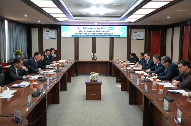 인천상의, 우즈벡 시르다리야주 주지사와 경제교류 활성화 논의