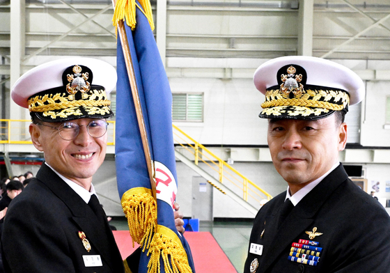 제4대 해군항공사령관 조영상 제독 취임