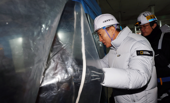 건설 근로자 휴게실 찾은 오세훈 시장