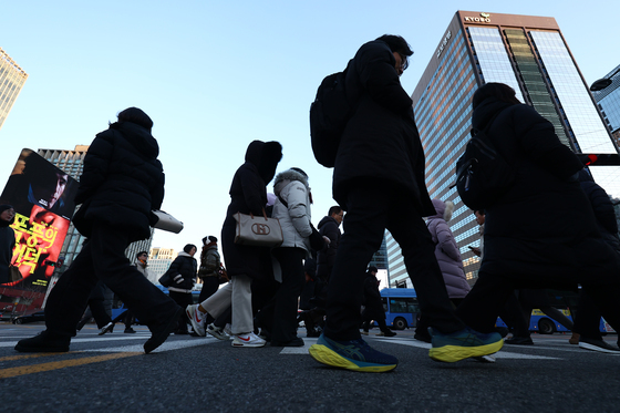 새해 첫 출근하는 시민들