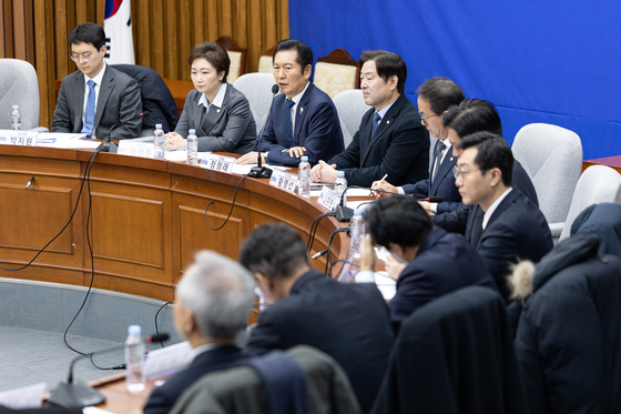 지방선거 연석회의 주재하는 정청래 대표