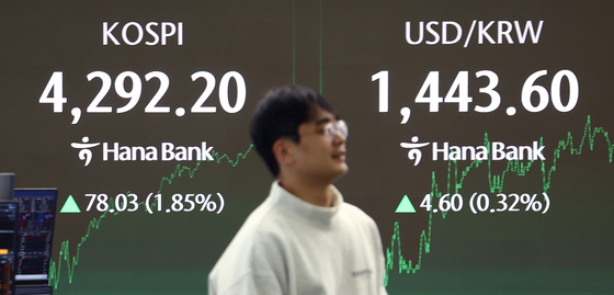 코스피, 새해 첫 거래일 장중 4290선 돌파