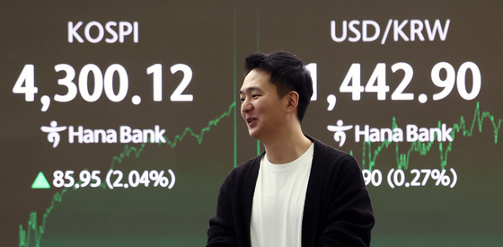 코스피, 장중 4300선 돌파