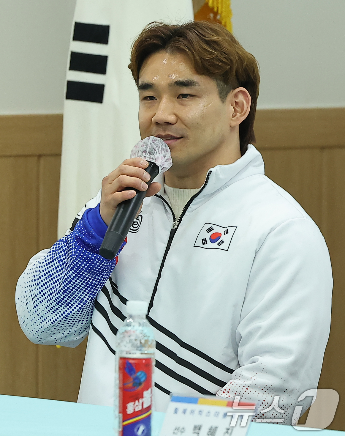 (서울=뉴스1) 김진환 기자 = 2일 오후 서울 송파구 서울올림픽파크텔에서 열린 '2025 밀라노-코르티나담페초 동계올림픽 & 동계패럴림픽 컬링 국가대표 출정식'에 참가한 동계패럴 …