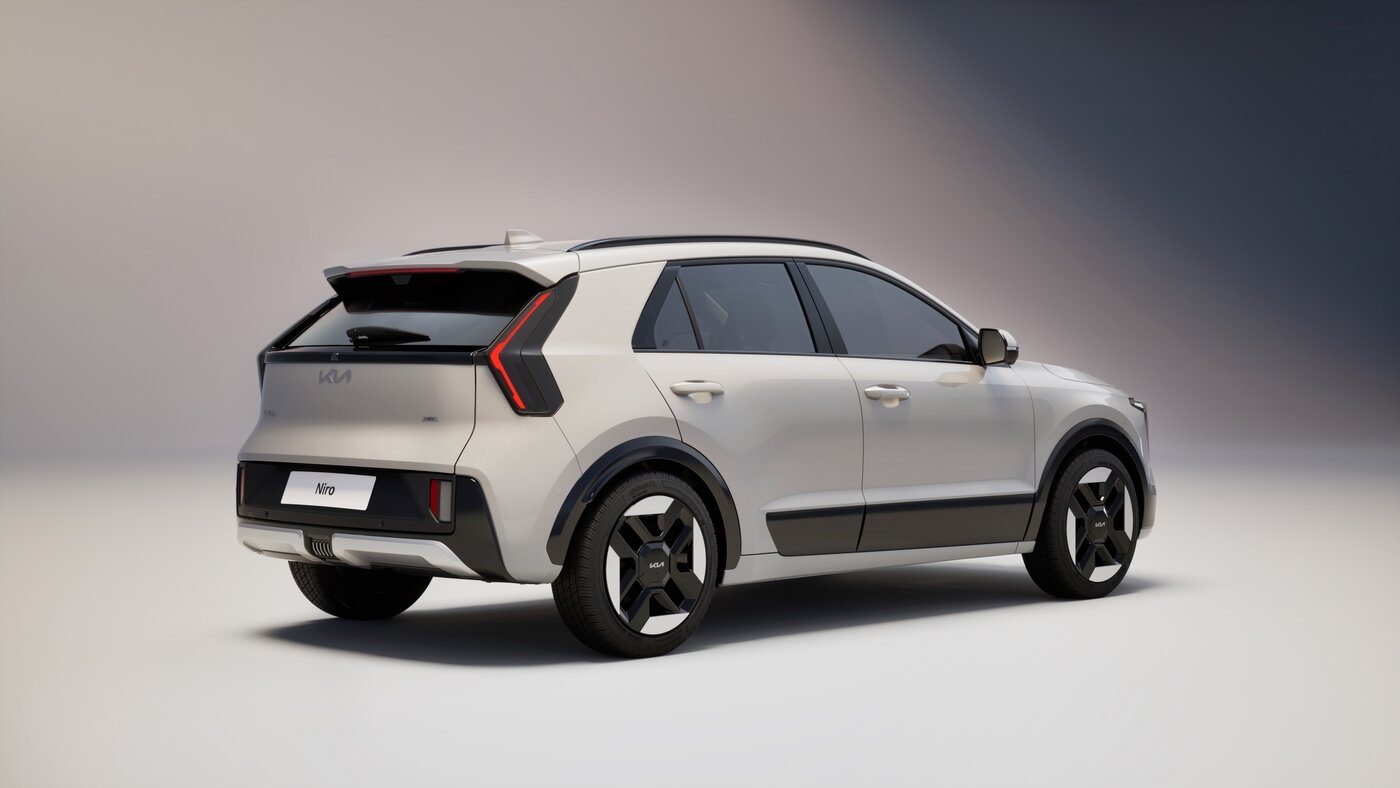 본문 이미지 - 기아가 20일 공개한 소형 SUV '니로'의 2세대 페이스리프트 모델 '더 뉴 니로'의 디자인(기아 제공). 2026.01.20.