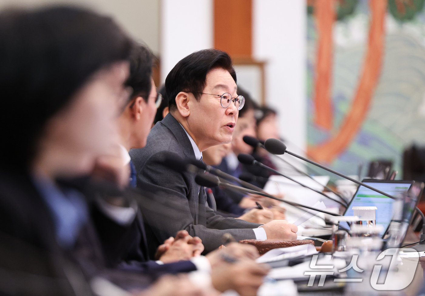 (서울=뉴스1) 허경 기자 = 이재명 대통령이 20일 청와대에서 열린 국무회의에서 발언하고 있다.  2026.1.20/뉴스1