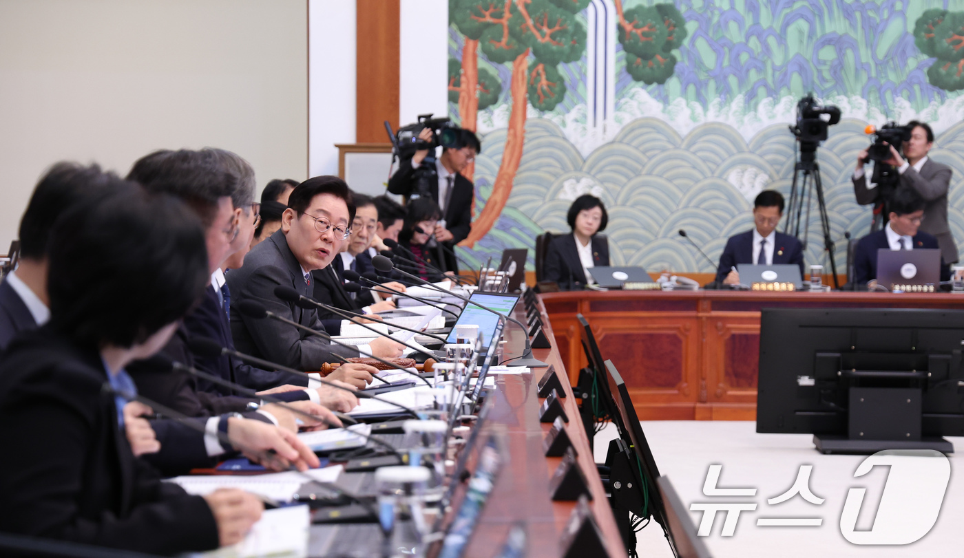 (서울=뉴스1) 허경 기자 = 이재명 대통령이 20일 청와대에서 열린 국무회의에서 발언하고 있다.  2026.1.20/뉴스1