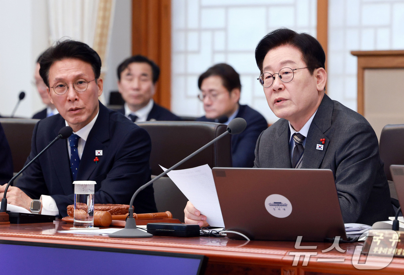 (서울=뉴스1) 허경 기자 = 이재명 대통령이 20일 청와대에서 열린 국무회의에서 발언하고 있다.  2026.1.20/뉴스1