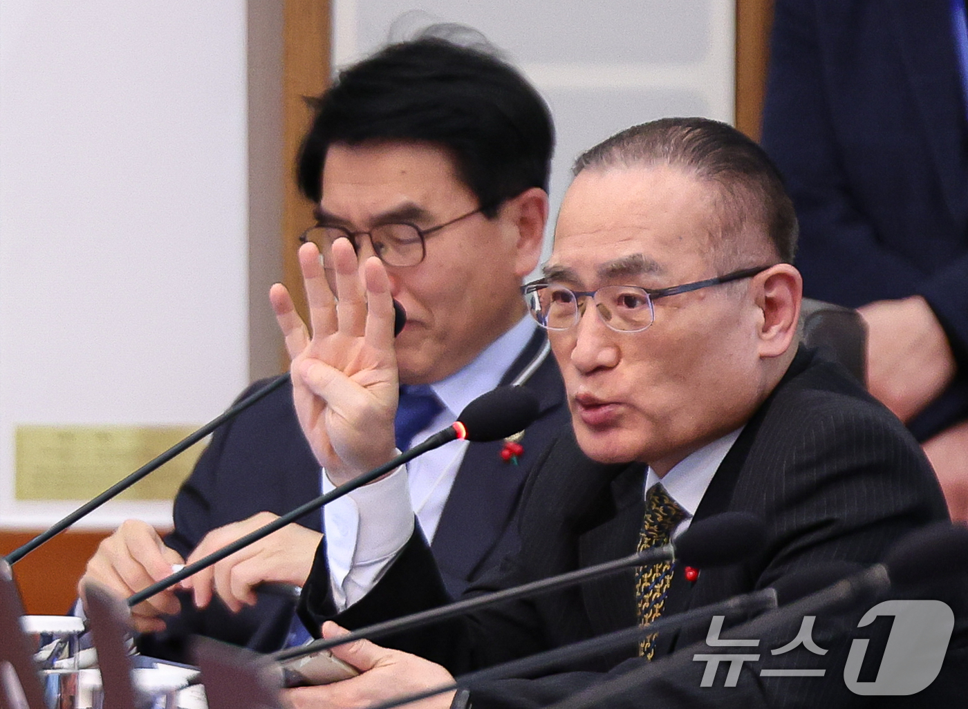 (서울=뉴스1) 허경 기자 = 위성락 국가안보실장이 20일 청와대에서 열린 국무회의에서 발언하고 있다.  2026.1.20/뉴스1