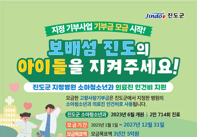 진도군, 고향사랑기부금 6억9900만 원…전년比 40% 증가