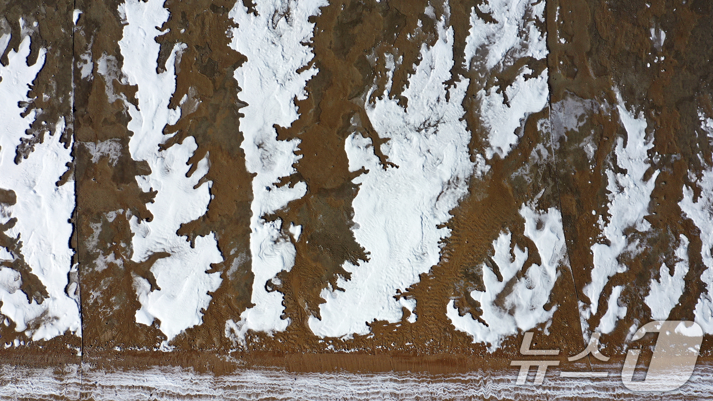 (화성=뉴스1) 김영운 기자 = '1년 중 가장 춥다'는 절기상 대한(大寒)인 20일 경기 화성시 서신면 궁평항 인근의 갯벌이 얼어있다.기상청은 이번 한파가 21~22일까지 이어지 …