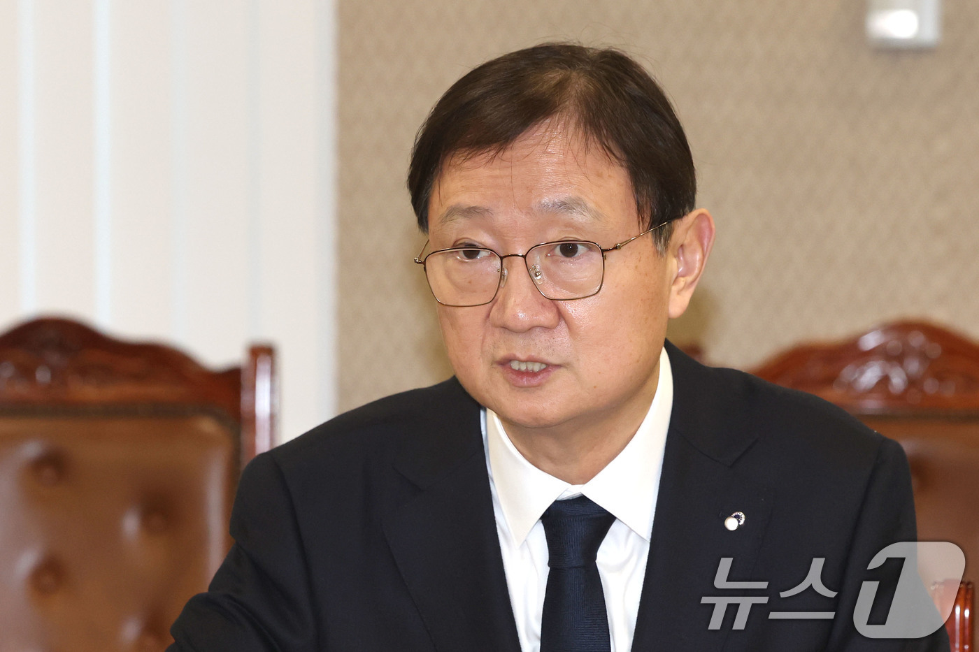 (서울=뉴스1) 이광호 기자 = 이찬진 금융감독원장이 20일 오후 서울 여의도 금융감독원에서 열린 기관전용사모펀드(PEF)운용사 CEO와의 간담회에서 발언하고 있다.   2026. …