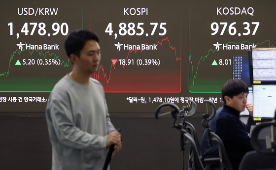 코스피, 13거래일 만에 하락 마감