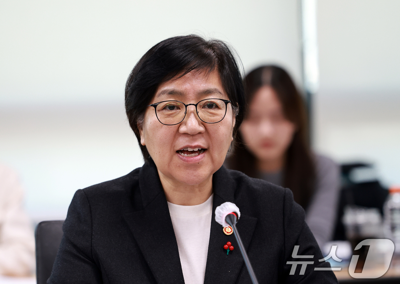 (서울=뉴스1) 이호윤 기자 = 정은경 보건복지부 장관이 20일 서울 서초구 국제전자센터에서 열린 제4차 보건의료정책심의위원회에서 발언하고 있다. 2026.1.20/뉴스1