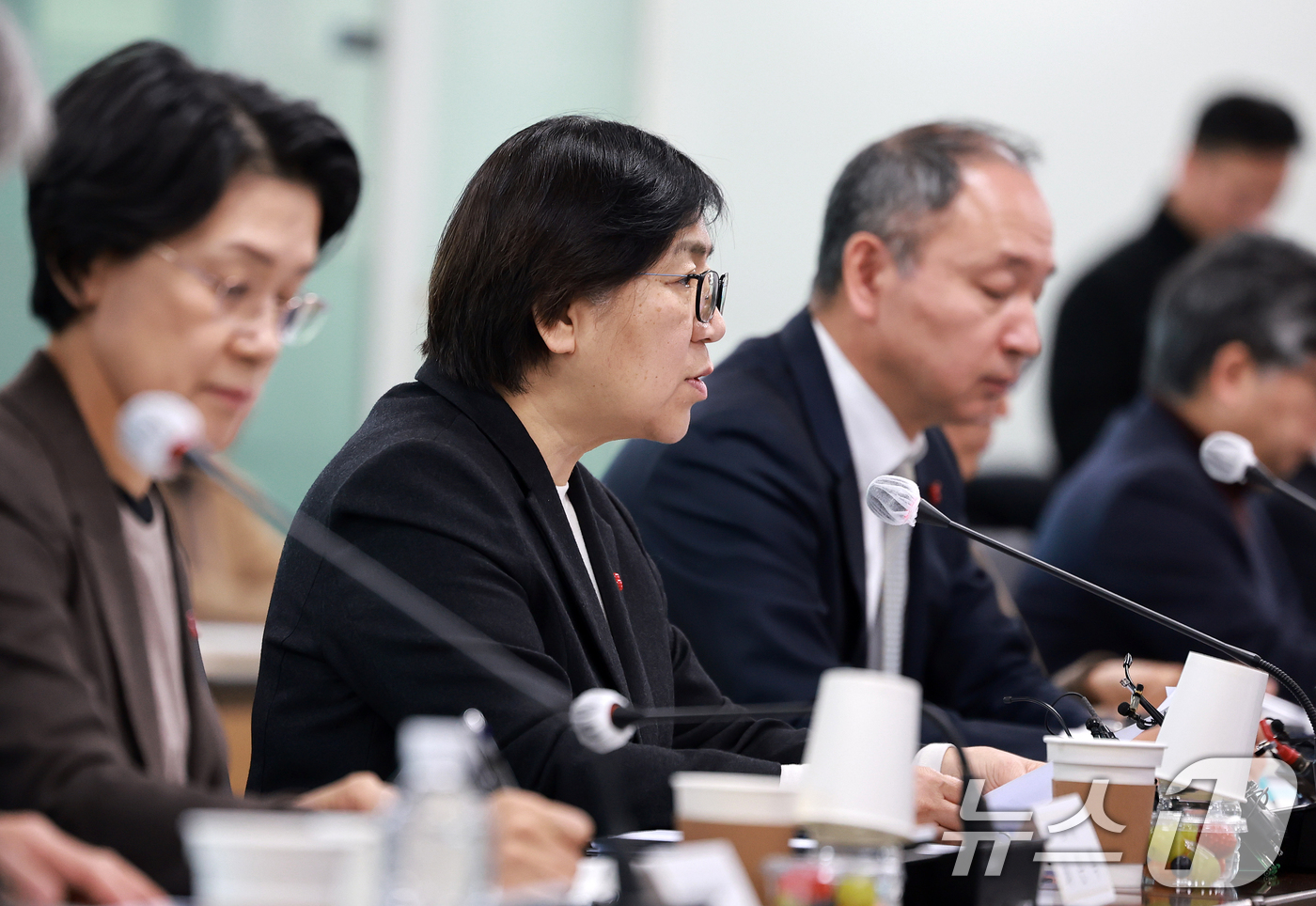 (서울=뉴스1) 이호윤 기자 = 정은경 보건복지부 장관이 20일 서울 서초구 국제전자센터에서 열린 제4차 보건의료정책심의위원회에서 발언하고 있다. 2026.1.20/뉴스1