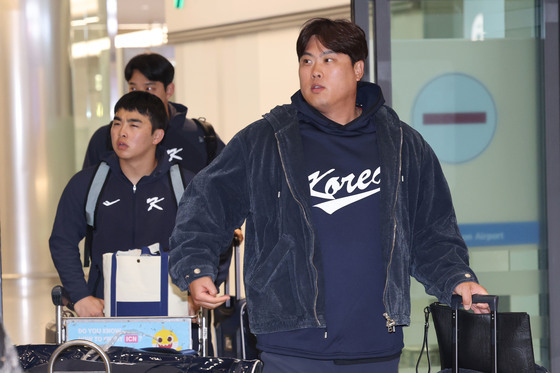 사이판 훈련 마치고 귀국한 야구대표팀