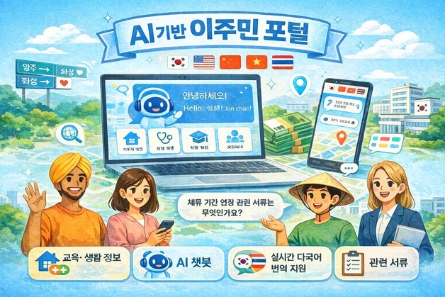 경기도, 이주 외국인들 위한 AI 플랫폼 조성