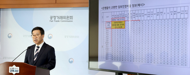 공정위, 4대 시중은행 정보교환 담합 행위 과징금 총 2,720억 원 부과