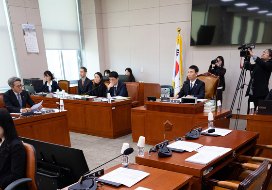 국민의힘 법사위원 불참 속 열린 법사위 법안심사1소위