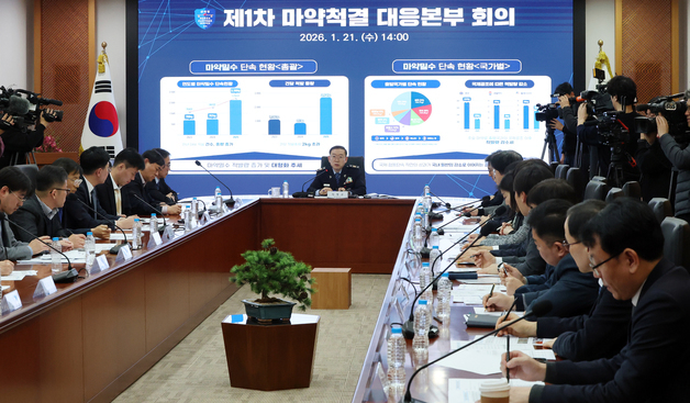 '제1차 마약척결 대응본부 회의'