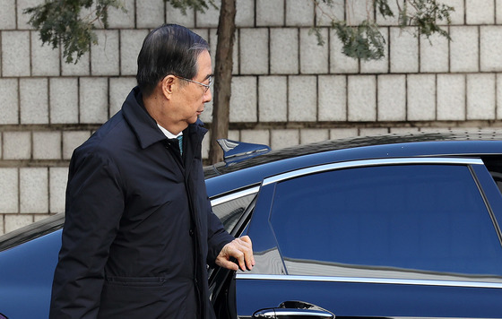 한덕수 전 국무총리, 법정구속…증거인멸 우려