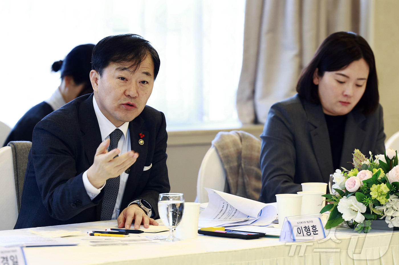 (서울=뉴스1) = 이형훈 보건복지부 제2차관이 21일 오전 서울 중구 프레지던트호텔에서 열린 첨단재생의료 제1차 기업간담회에서 발언을 하고 있다. (보건복지부 제공. 재판매 및 …