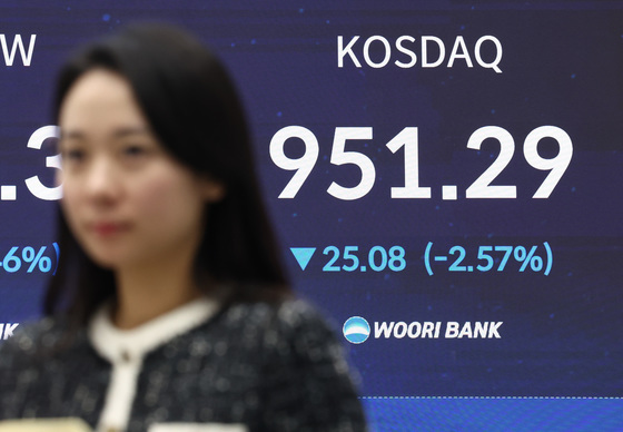 2%대 하락 마감한 코스닥