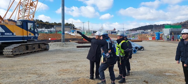 고용노동부 서산지청장, 건설현장 한파안전 불시점검