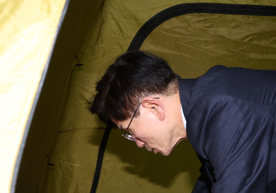 장동혁 찾아온 김문수