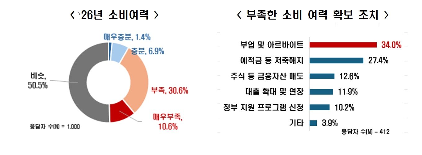 본문 이미지 - 한국경제인협회 '2026년 국민 소비지출계획 조사'(한경협 제공)