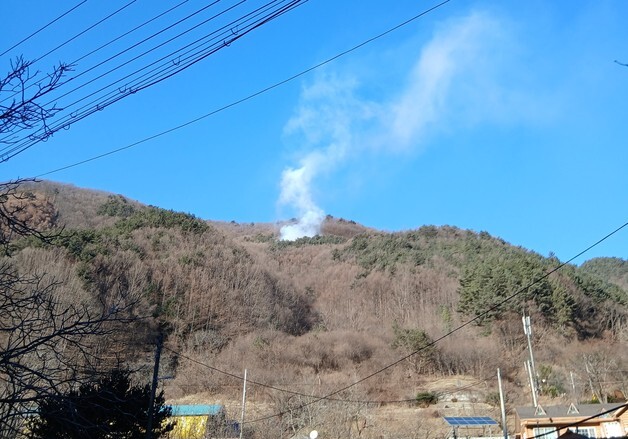영동 용화면 야산서 불…산림 0.1㏊ 피해(종합)