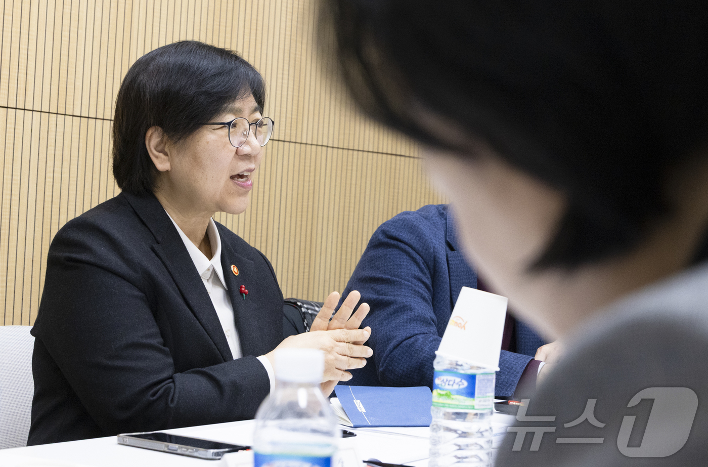 (서울=뉴스1) = 정은경 보건복지부장관이 21일 서울 중구 서울스퀘어에서 열린 '의료취약지병원협회 간담회'에서 발언을 하고 있다. (보건복지부 제공. 재판매 및 DB 금지) 20 …