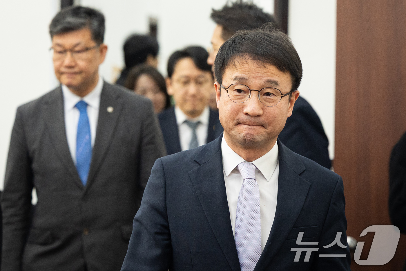 (서울=뉴스1) 유승관 기자 = 한병도 더불어민주당 원내대표가 22일 서울 여의도 국회에서 열린 정책조정회의에 참석하고 있다. 2026.1.22/뉴스1