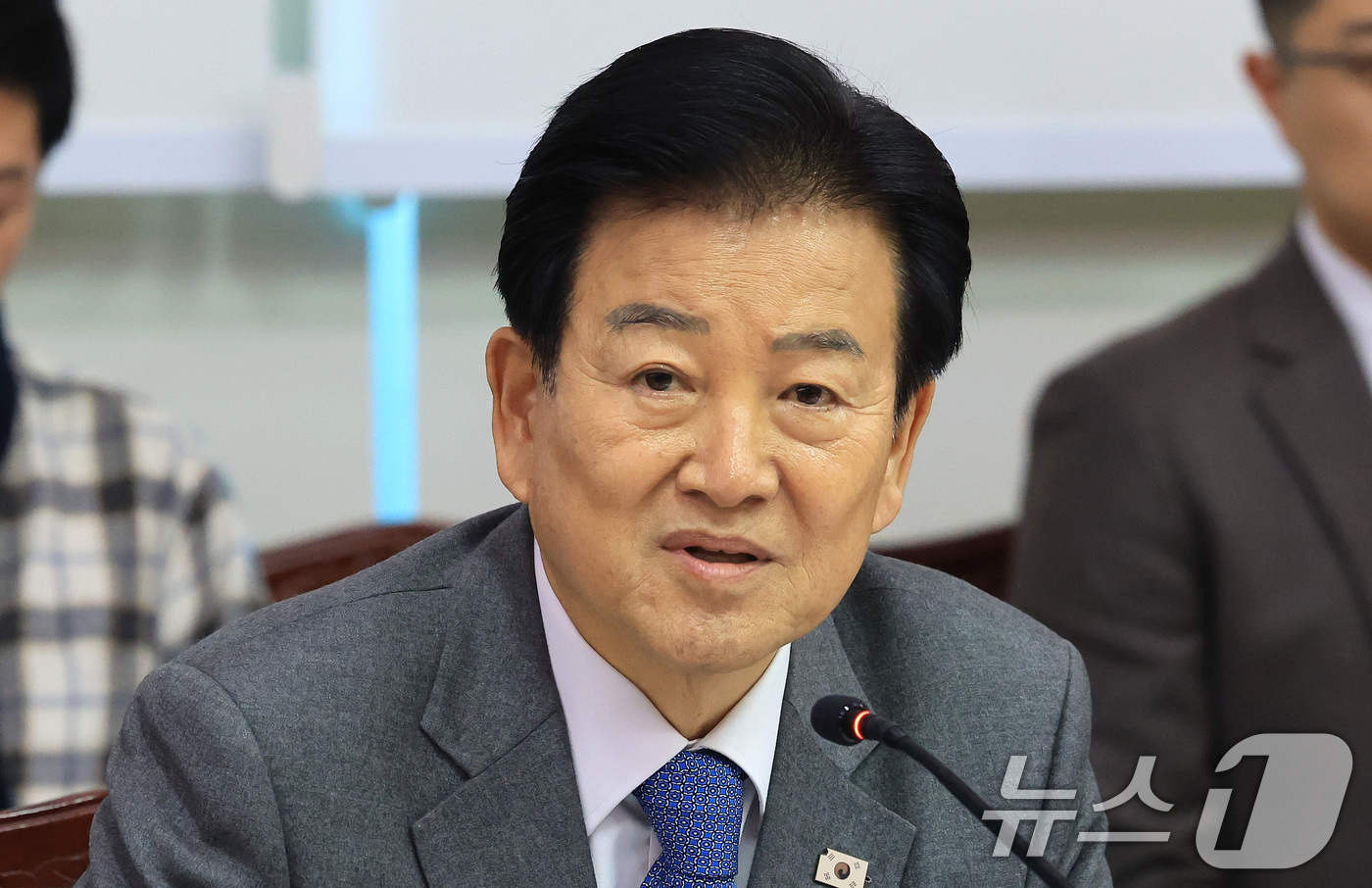 (서울=뉴스1) 임세영 기자 = 정동영 통일부 장관이 22일 서울 종로구 정부서울청사에서 열린 제340차 남북교류협력추진협의회 회의에서 모두발언을 하고 있다. 2026.1.22/뉴 …