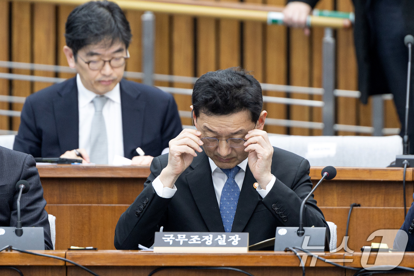 (서울=뉴스1) 이승배 기자 = 22일 서울 여의도 국회에서 열린 제431회국회(임시회) 국토교통위원회 12.29 여객기 참사 진상규명을 위한 국정조사특별위원회 청문회에서 윤창렬 …