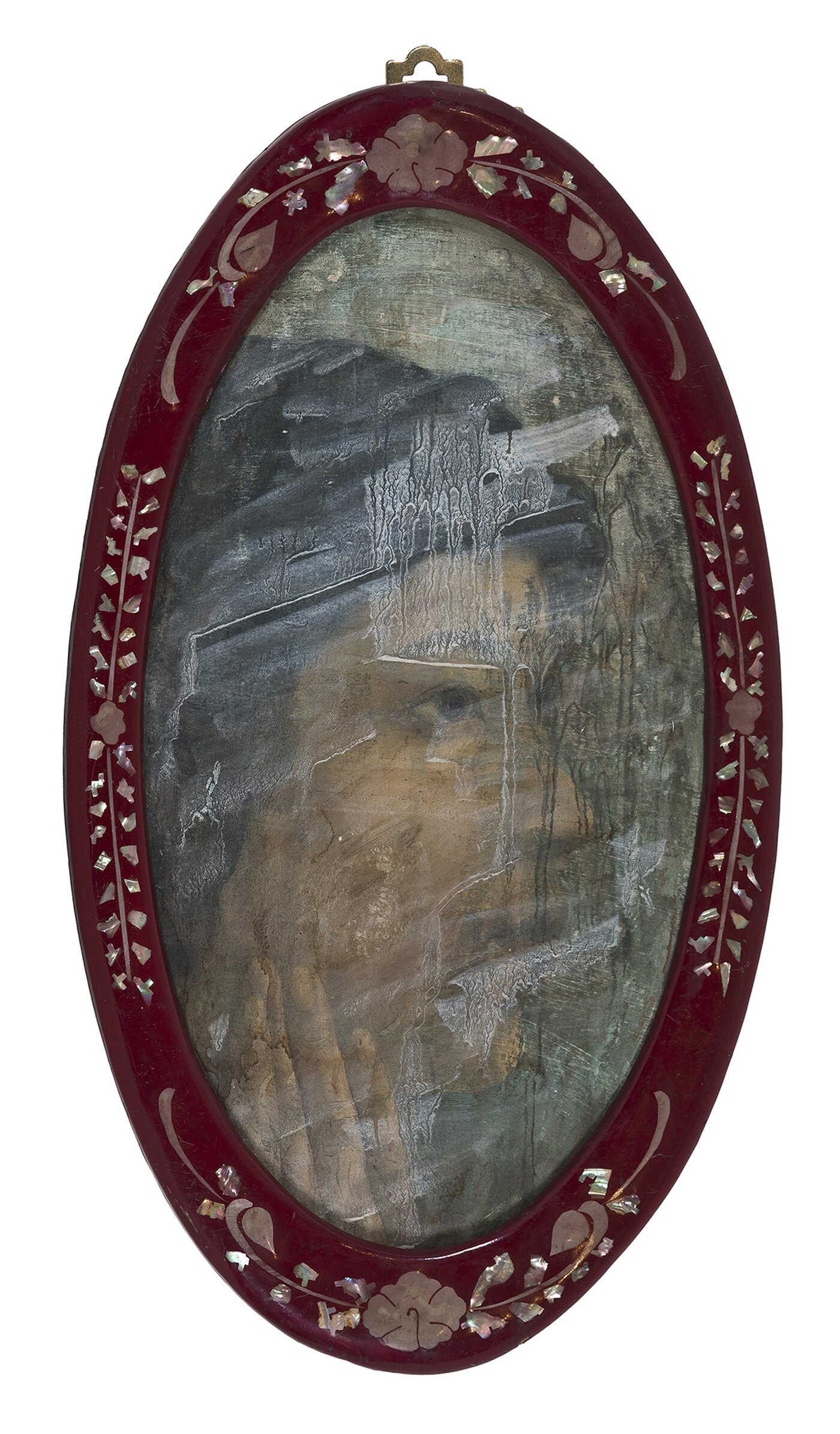 본문 이미지 - 김홍주, 무제, Oil on panel with mirror frame, 35 x 20cm, 1970년대 ⓒ 김홍주, 이미지 S2A 제공