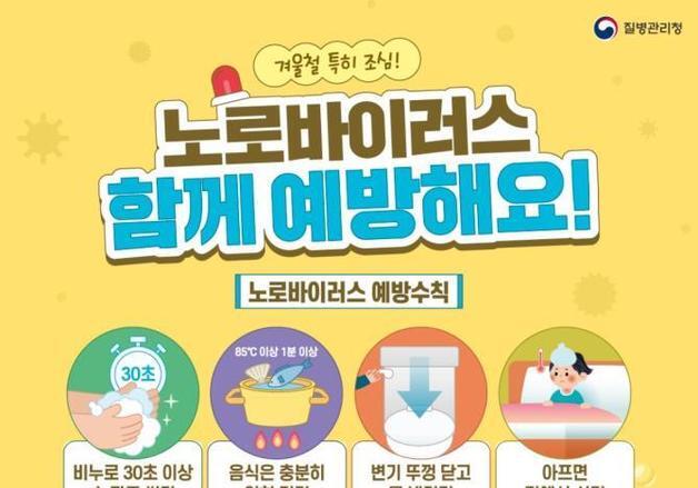 겨울철 노로바이러스 감염증 환자 급증…"영유아 집단시설 주의"