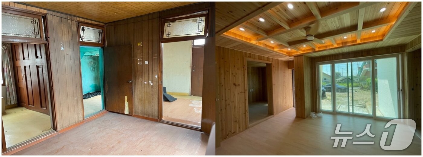 본문 이미지 - 충북 진천군 농촌 빈집정비 전후 모습.(진천군 제공, 재판매 및 DB금지)/뉴스1