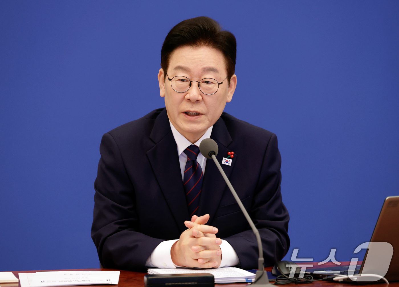 (서울=뉴스1) 허경 기자 = 이재명 대통령이 22일 청와대에서 열린 수석보좌관회의에서 발언하고 있다. (청와대통신사진기자단) 2026.1.22/뉴스1