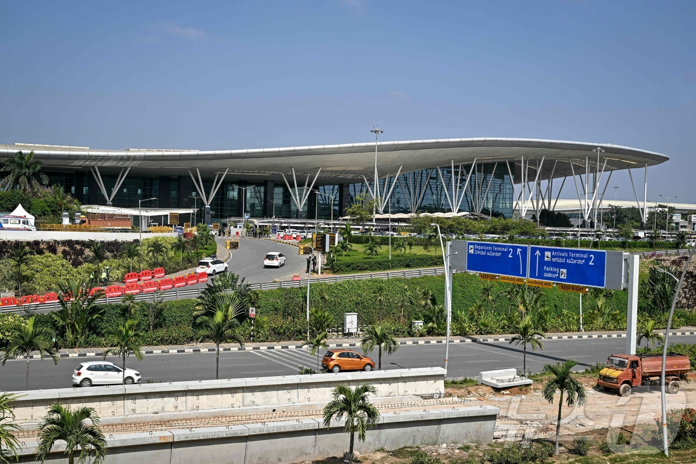 (벵갈루루 AFP=뉴스1) 이창규 기자 = 인도 벵갈루루의 켐피고다 국제공항. 2025.12.9./뉴스1ⓒ AFP=뉴스1